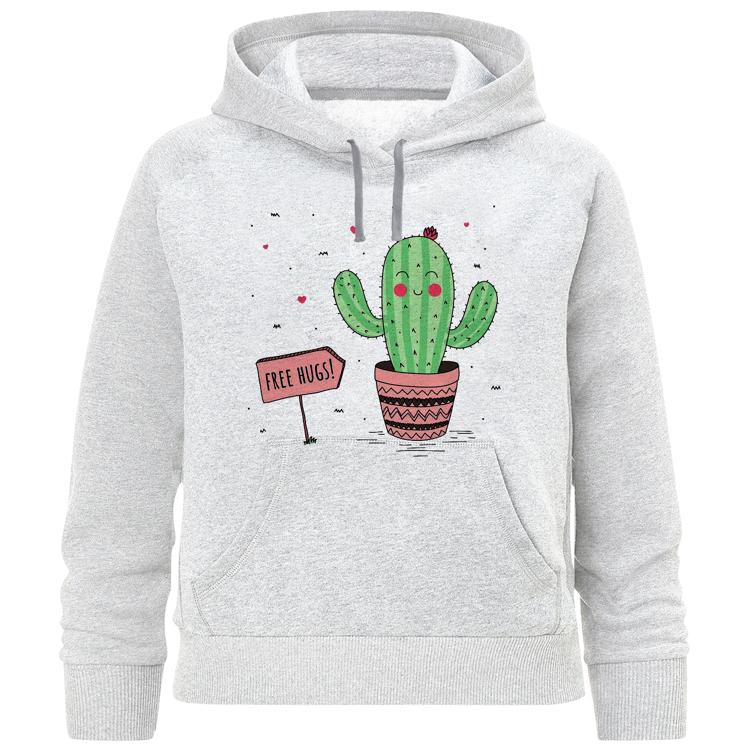 هودی دخترانه مدل گلدون کاکتوس W184