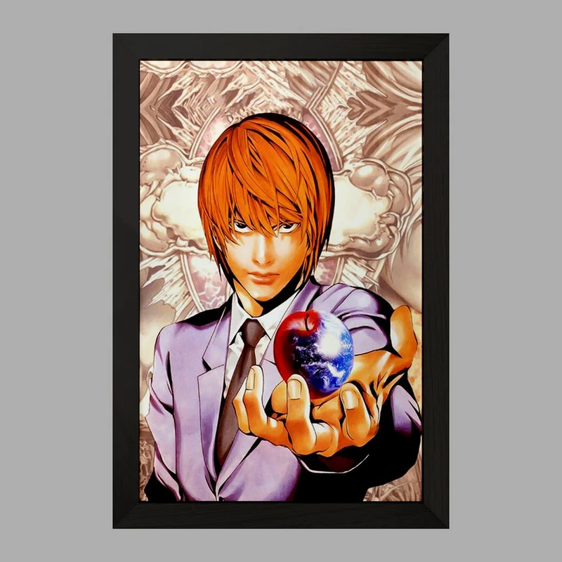 تابلو خندالو مدل یاگامی لایت انیمه دفترچه مرگ Death Note  کد 11331