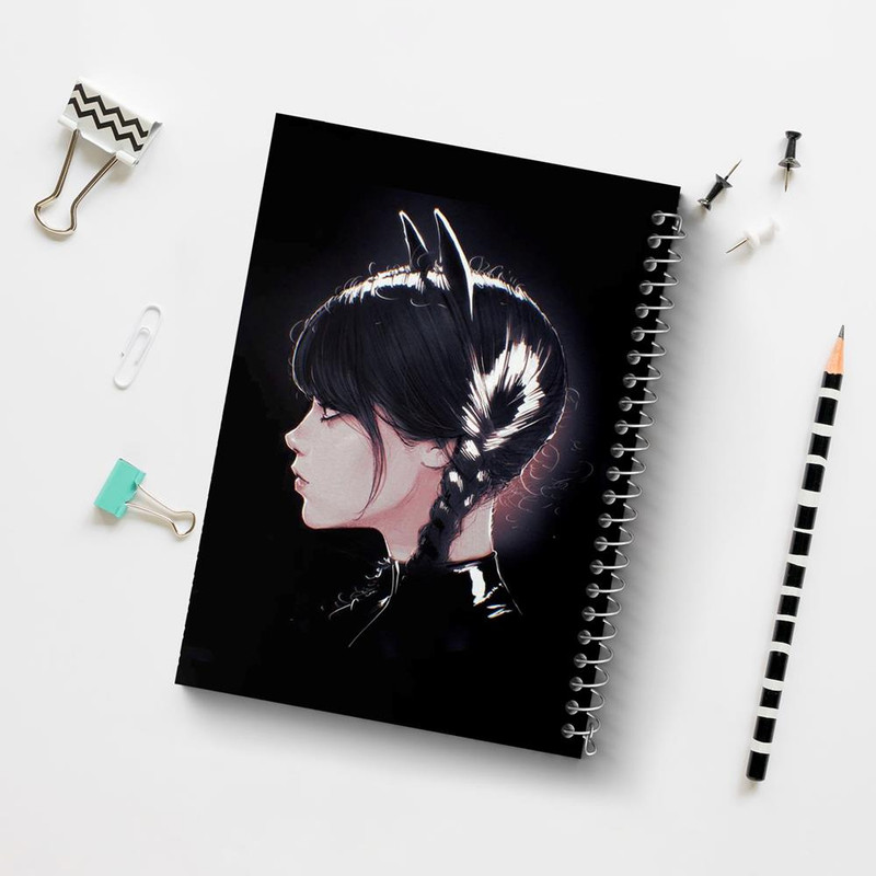 دفتر مشق 100 برگ خندالو طرح سریال ونزدی Wednesday کد 25300