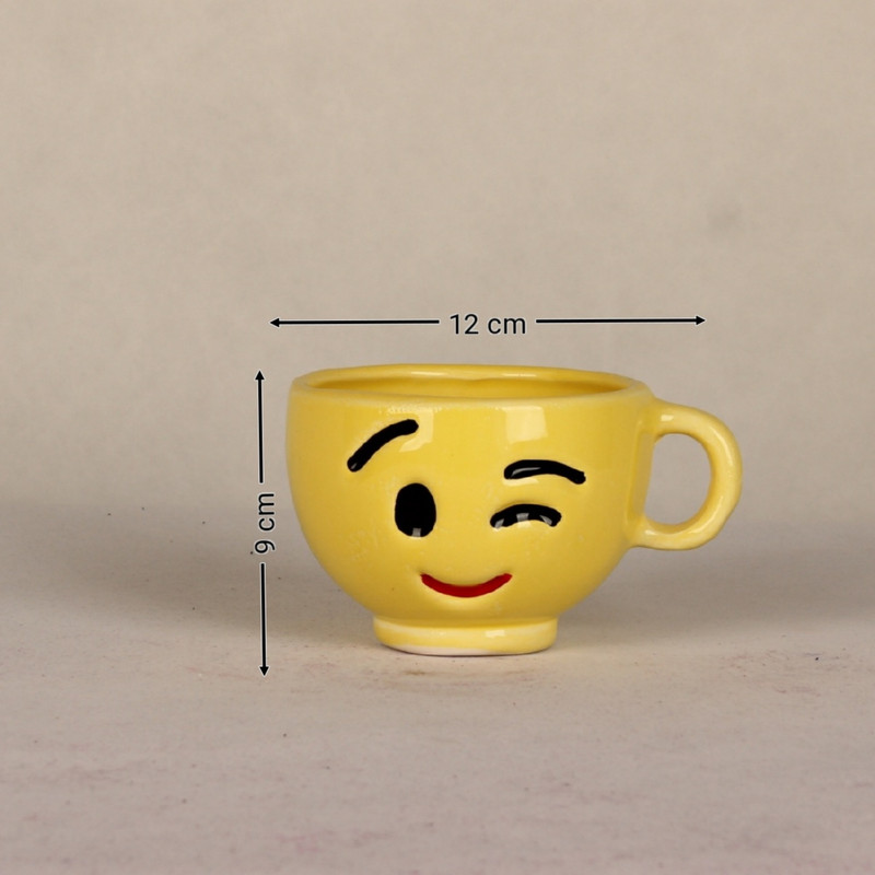 گلدان مدل سرامیکی فنجان ایموجی کد 05 گلدان مدل سرامیکی فنجان ایموجی کد 05