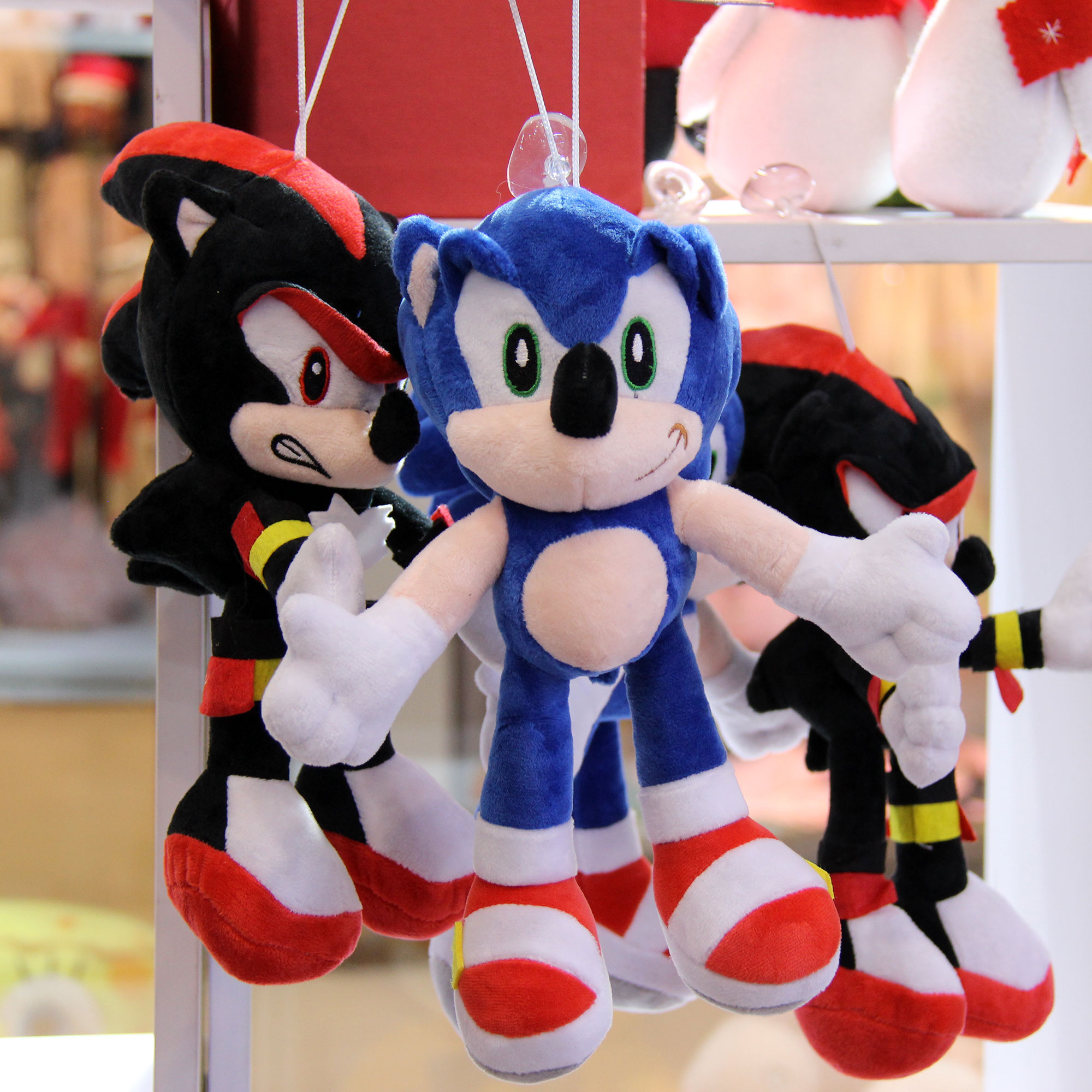 عروسک طرح سونیک مدل shadow sonic ارتفاع 30 سانتی متر