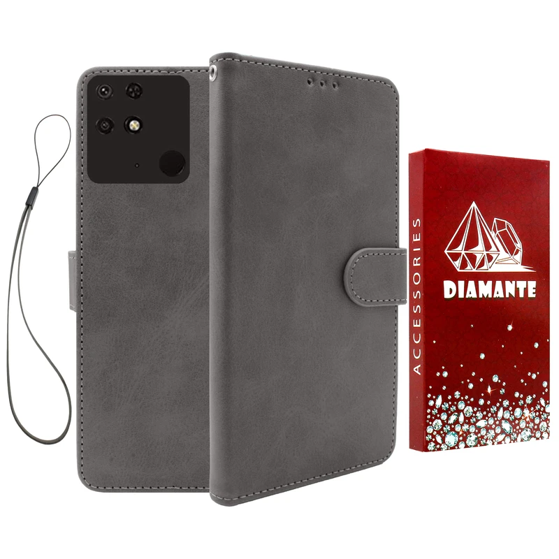 کیف کلاسوری دیامانته مدل Chanta Rd مناسب برای گوشی موبایل شیائومی Redmi 10c به همراه بندآویز