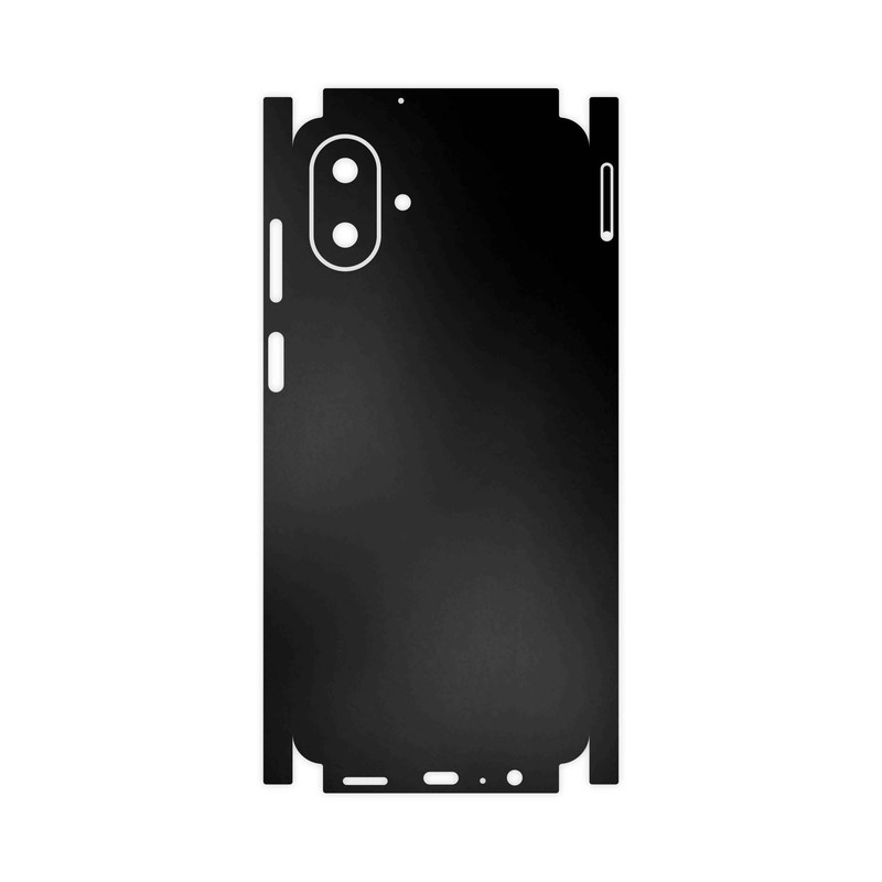 برچسب پوششی ماهوت مدل Matte-Black-FullSkin مناسب برای گوشی موبایل سامسونگ Galaxy A07