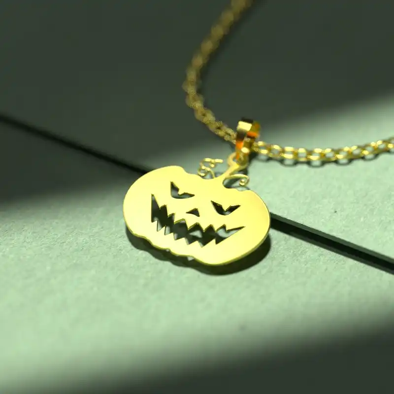 گردنبند طلا 18 عیار زنانه مدوپد مدل هالووین کد G3-1-1269