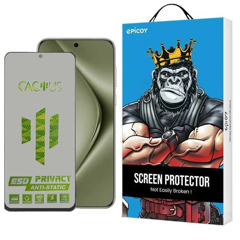 محافظ صفحه نمایش حریم شخصی اپیکوی مدل Cactus-ESD-Privacy مناسب برای گوشی موبایل هوآوی Pura 70 Pro/ Pura 70 Ultra / Nova 12S/ Nova 12i