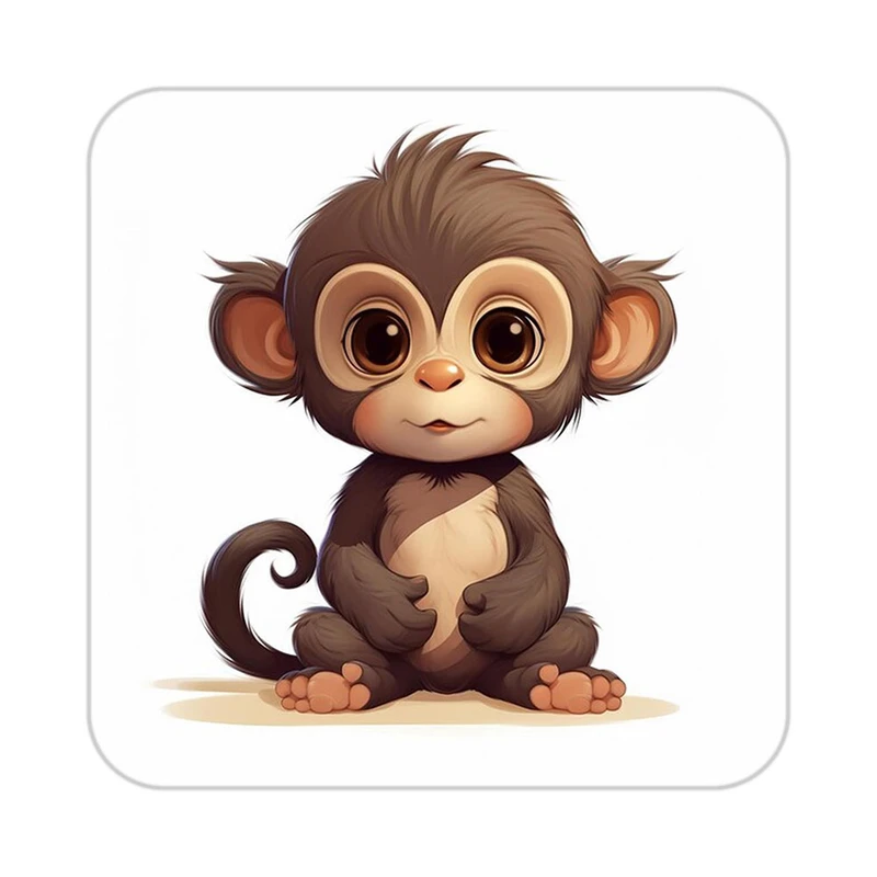 زیر لیوانی کاکتی طرح حیوانات کارتونی مدل mp28252