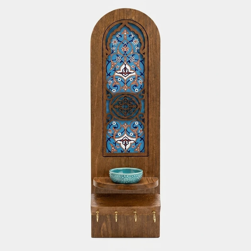 جاکلیدی دیواری چوبی مدل لمینیت JA03005 