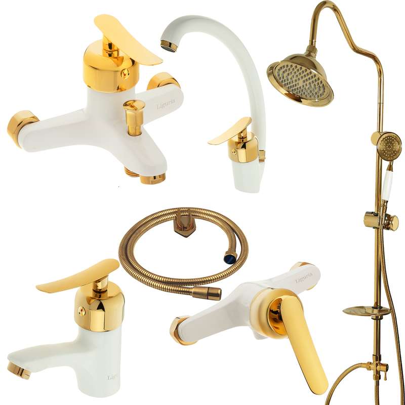 ست شیرآلات لیگوریا مدل 1216 مجموعه 6 عددی