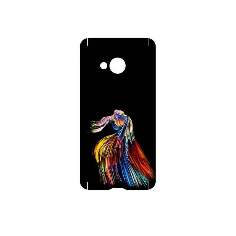 برچسب پوششی ماهوت مدل Rainbow Hair Digital Art مناسب برای گوشی موبایل اچ تی سی U Play
