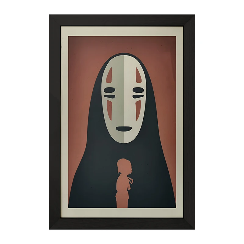 تابلو خندالو مدل انیمه شهر اشباح (Spirited Away) کد F3484