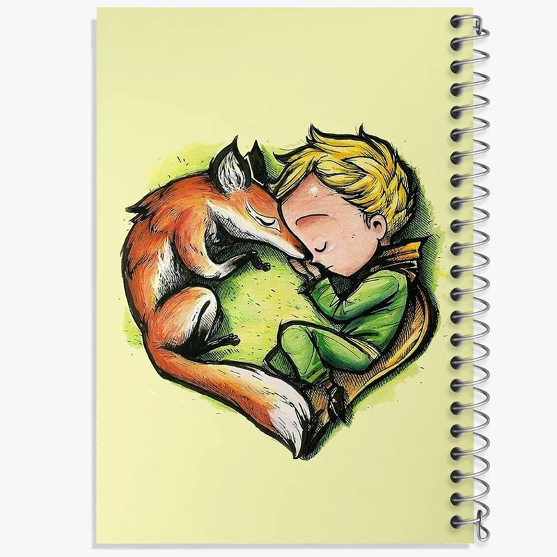 دفتر شطرنجی 50 برگ خندالو طرح شازده کوچولو کد 1835