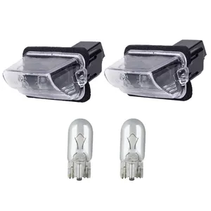 چراغ پلاک خودرو قطعه سازان کبیر مدل EK-207-30988 مناسب برای پژو 207 به همراه لامپ مجموعه 4 عددی