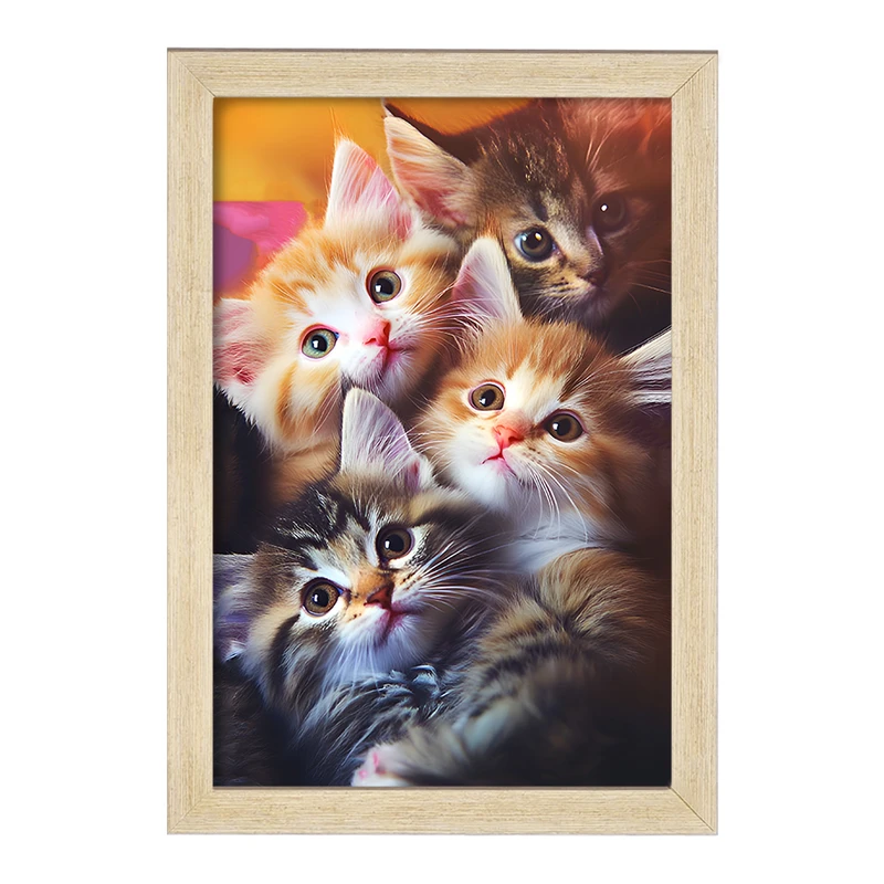 تابلو خندالو مدل گربه های بامزه کد F12090