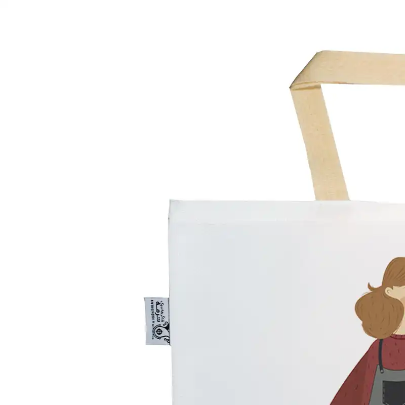 ساک خرید ترمه طراحان ایده مدل دختر شاد کد dni001