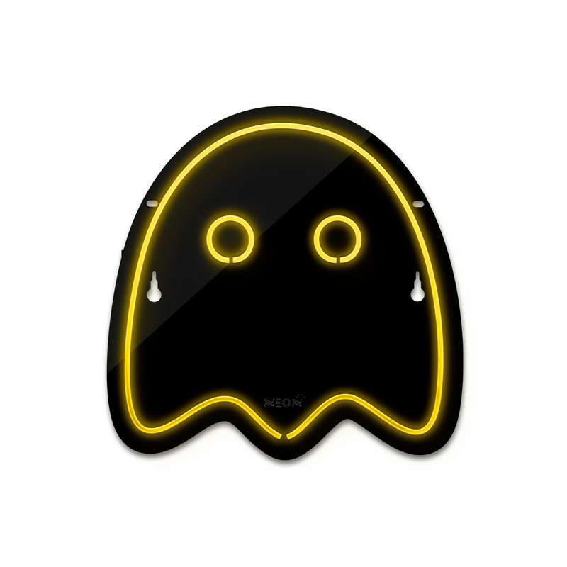 چراغ دیواری نئون دیزاین طرح Packman-2-BL_YL