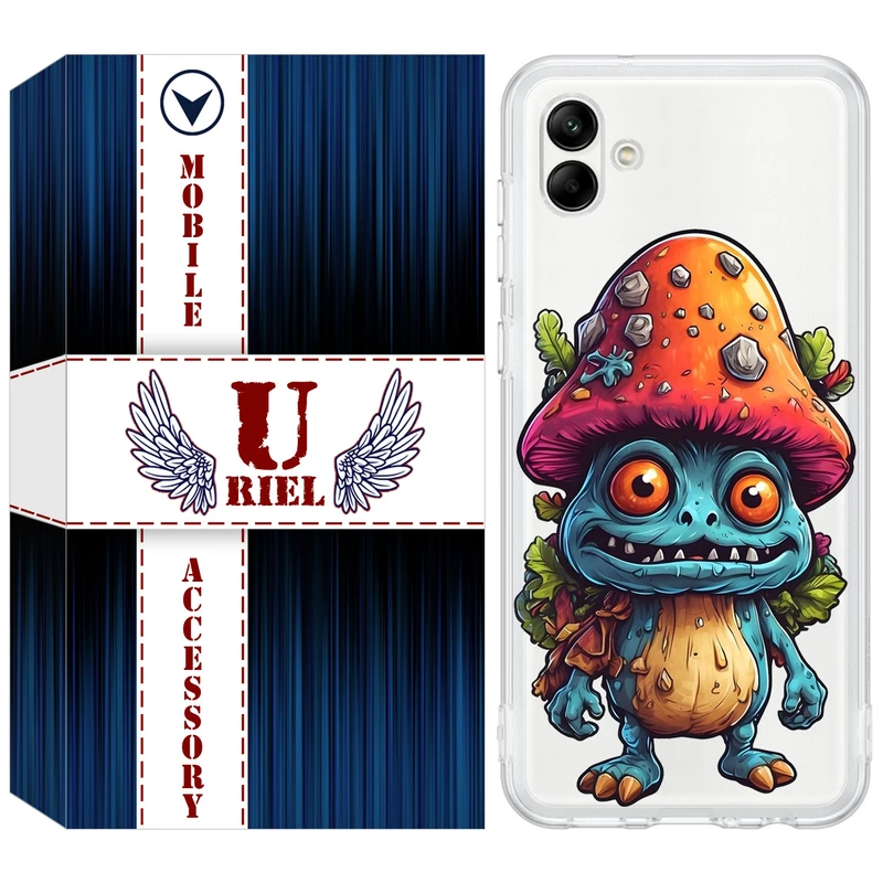 کاور یوریل مدل Clear کد 47 طرح قارچ مناسب برای گوشی موبایل سامسونگ Galaxy A04e