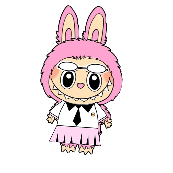 استیکر پارچه و لباس پاد آفرین طرح لبوبو کد 291