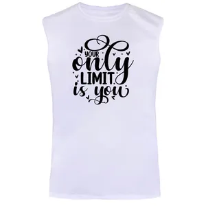 تاپ مردانه مدل MOTIVATIVE TEXT کد B541 رنگ سفید