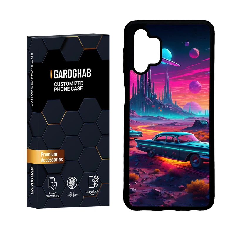 کاور گارد قاب مدل دور ژله ای هنری مناسب برای گوشی موبایل سامسونگ Galaxy A32 5G / M32 5G