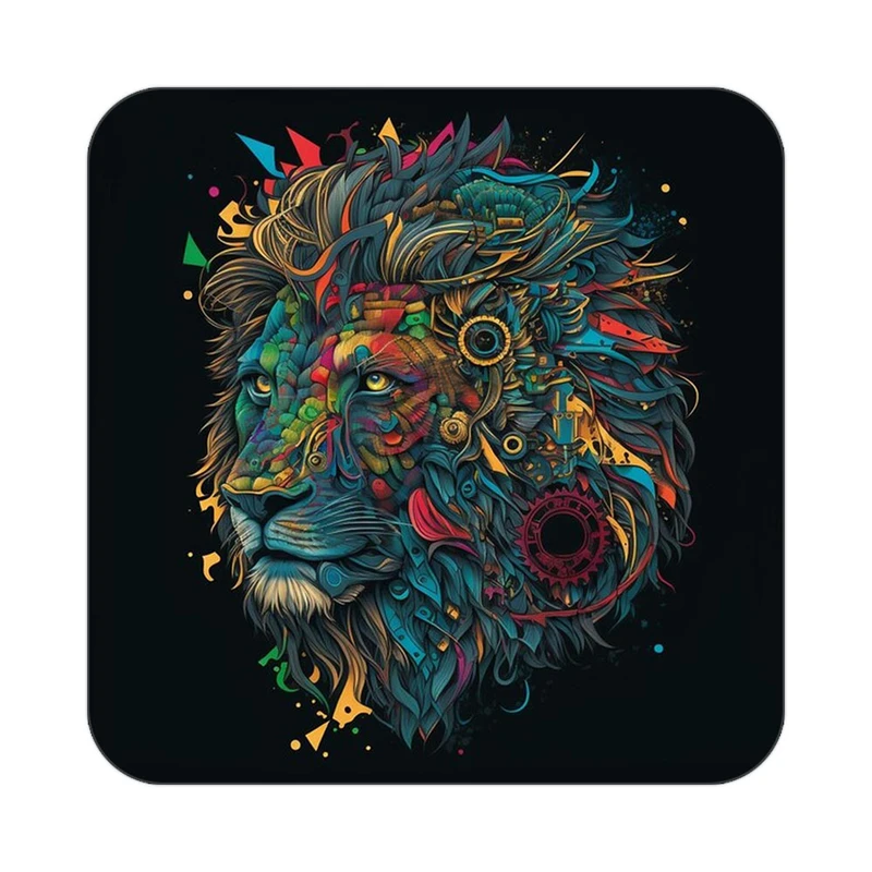 زیر لیوانی کاکتی طرح حیوانات رنگی مدل mp26122