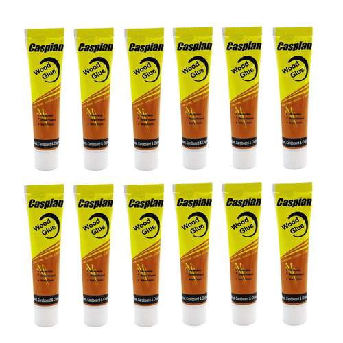 چسب چوب کاسپین مدل Washable حجم 47 میلی لیتر بسته 12 عددی