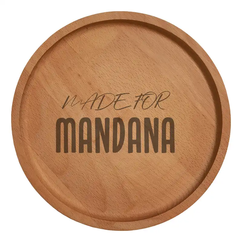 بشقاب چوبی مدل ماندانا