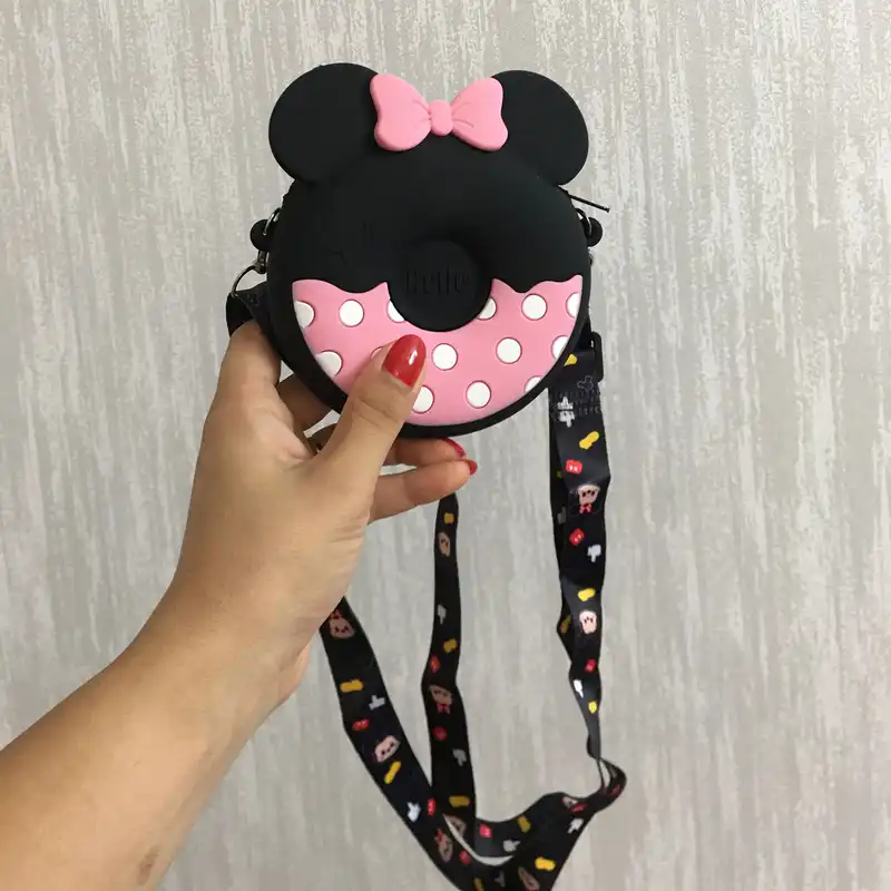 کیف رودوشی بچگانه مدل میکی موس دونات سیلیکونی فانتزی کد  M D 55