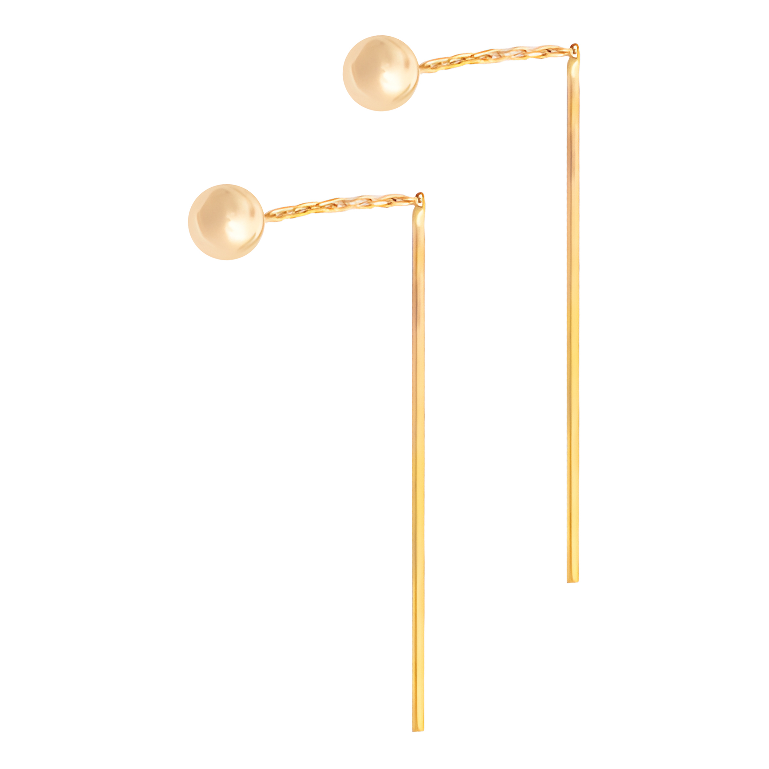 گوشواره آویزی طلا 18 عیار زنانه گالری ملی مدل 68928