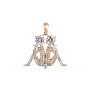 آویز گردنبند طلا 18 عیار زنانه مدل کاپا کد GH2589