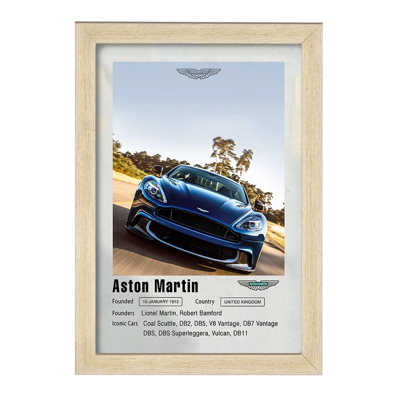 تابلو خندالو مدل ماشین آستون مارتین (Aston Martin) کد F11950