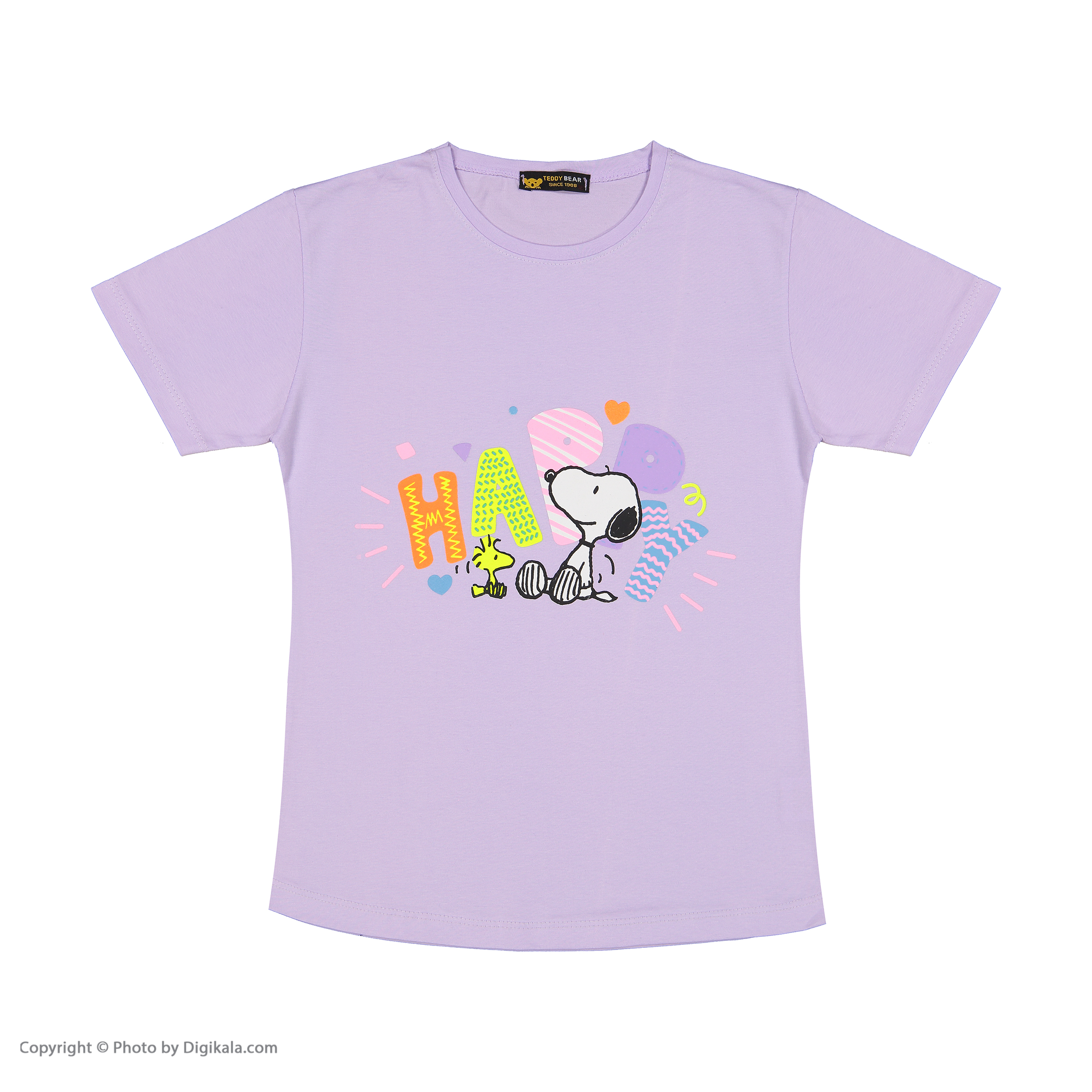 ست تی شرت آستین کوتاه و شلوارک دخترانه خرس کوچولو مدل 2011311-67 -  - 7