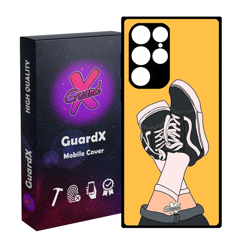 کاور گارد ایکس طرح Shoes مدل Glass10051 مناسب برای گوشی موبایل سامسونگ Galaxy S23 Ultra