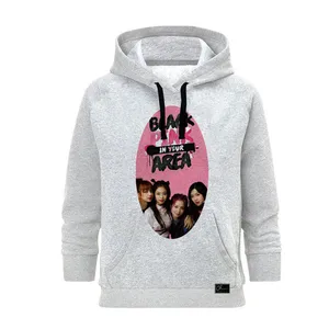 هودی زنانه مدل بلک پینک  کد J16 رنگ طوسی