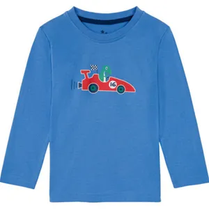 تی شرت آستین بلند پسرانه لوپیلو مدل ماشین مسابقه
