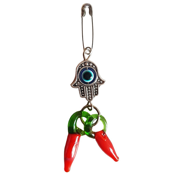 سنجاق سینه دخترانه مدل چشم نظر