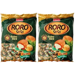 تافی کره ای با طعم نعناع رورو شیرین عسل - 800 گرم بسته 2 عددی