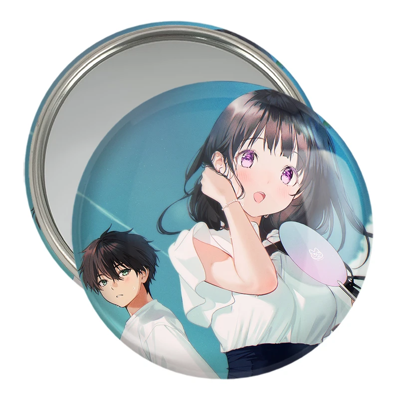 آینه جیبی خندالو مدل چیتاندا و اورکی انیمه هیوکا Hyouka  کد 17068