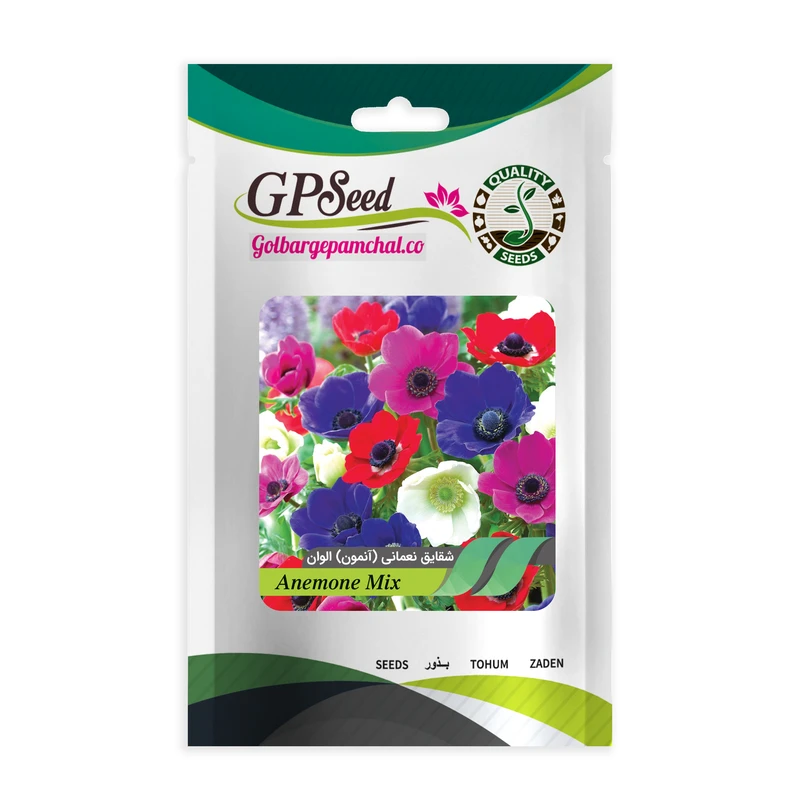 بذر گل شقایق نعمانی الوان گلبرگ پامچال کد GPF-063