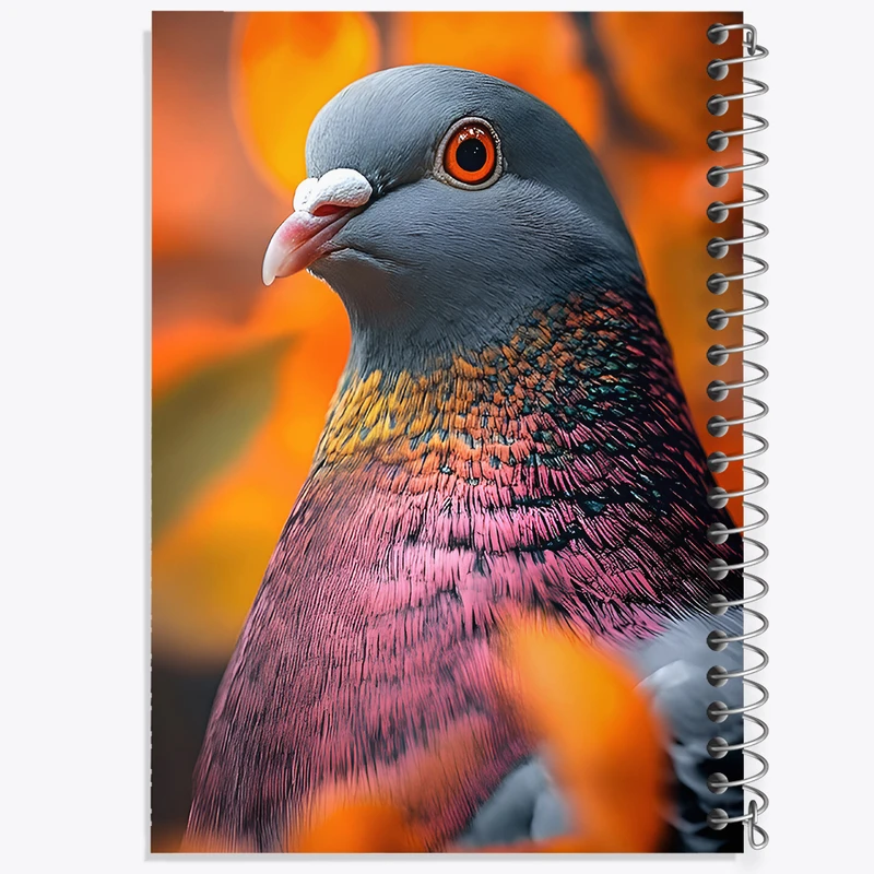 دفتر شطرنجی 50 برگ خندالو طرح کبوتر کد F8498