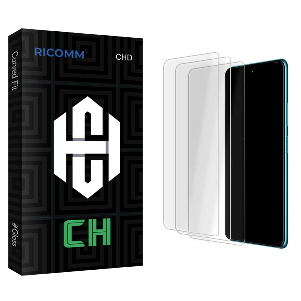 محافظ صفحه نمایش شیشه ای ریکام مدل CH Glass MIX3 مناسب برای گوشی موبایل ریلمی Smart Note 11 بسته سه عددی