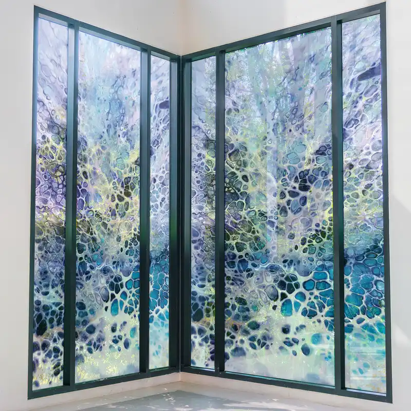 استیکر شیشه مدل سنگ مرمر کد 06