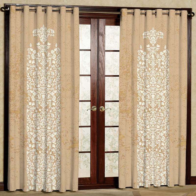 پرده طرح گل ریز مدل مخمل پانچی کد 2_1733 W سایز 140x280 سانتی متر