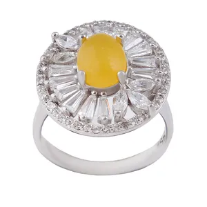 انگشتر نقره زنانه بازرگانی میلادی مدل عقیق شرف الشمس رکاب آبکاری رادیوم کد AWR_1266