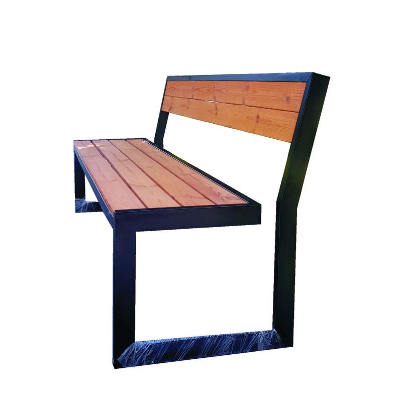 نیمکت چهار نفره مدل چوب فلز