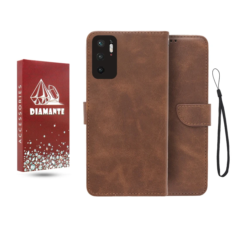 کیف کلاسوری دیامانته مدل جاکارتی مناسب برای گوشی موبایل شیائومی Redmi Note 11 SE 4G به همراه بند آویز