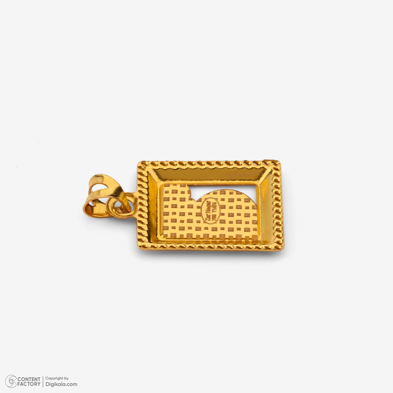 آویز گردنبند طلا 18 عیار زنانه گالری طلا رخساره طرح وان یکاد