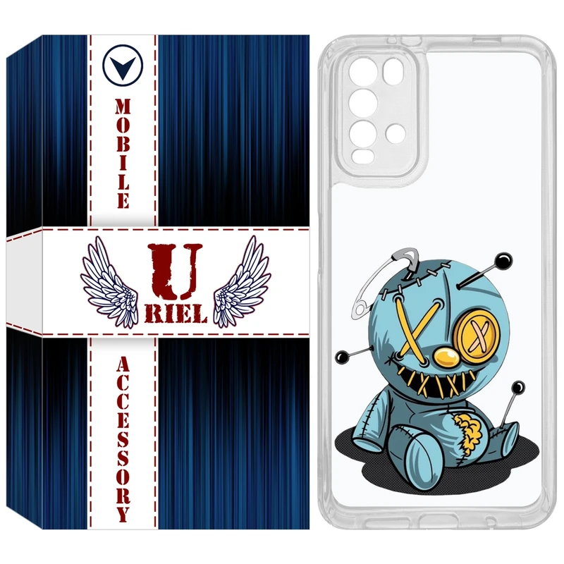 کاور یوریل مدل Clear کد 68 طرح عروسک مناسب برای گوشی موبایل شیائومی Redmi 9T / Poco M3