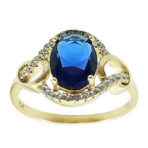 انگشتر زنانه مدل یاقوت کبود کد YS-As4