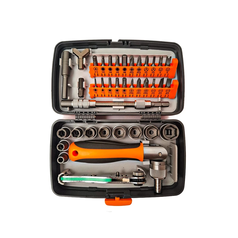 سری پیچ‌گوشتی و آچار بکس و آچار جغجغه‌ای مینی تولز مدل 2880A مجموعه 38 عددی