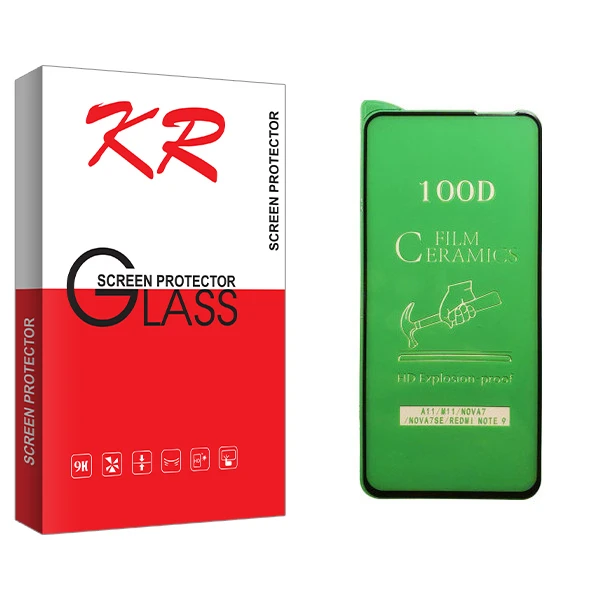 محافظ صفحه نمایش سرامیکی کی آر مدل +HD مناسب برای گوشی موبایل شیائومی Redmi Note 9